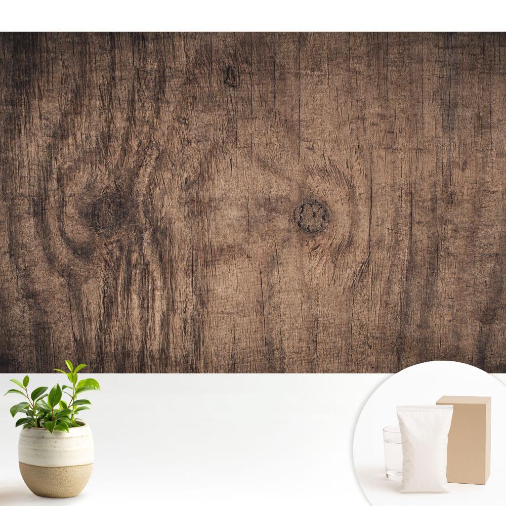 Tapeta na zeď s rustikální texturou dřeva v klasickém provedení
