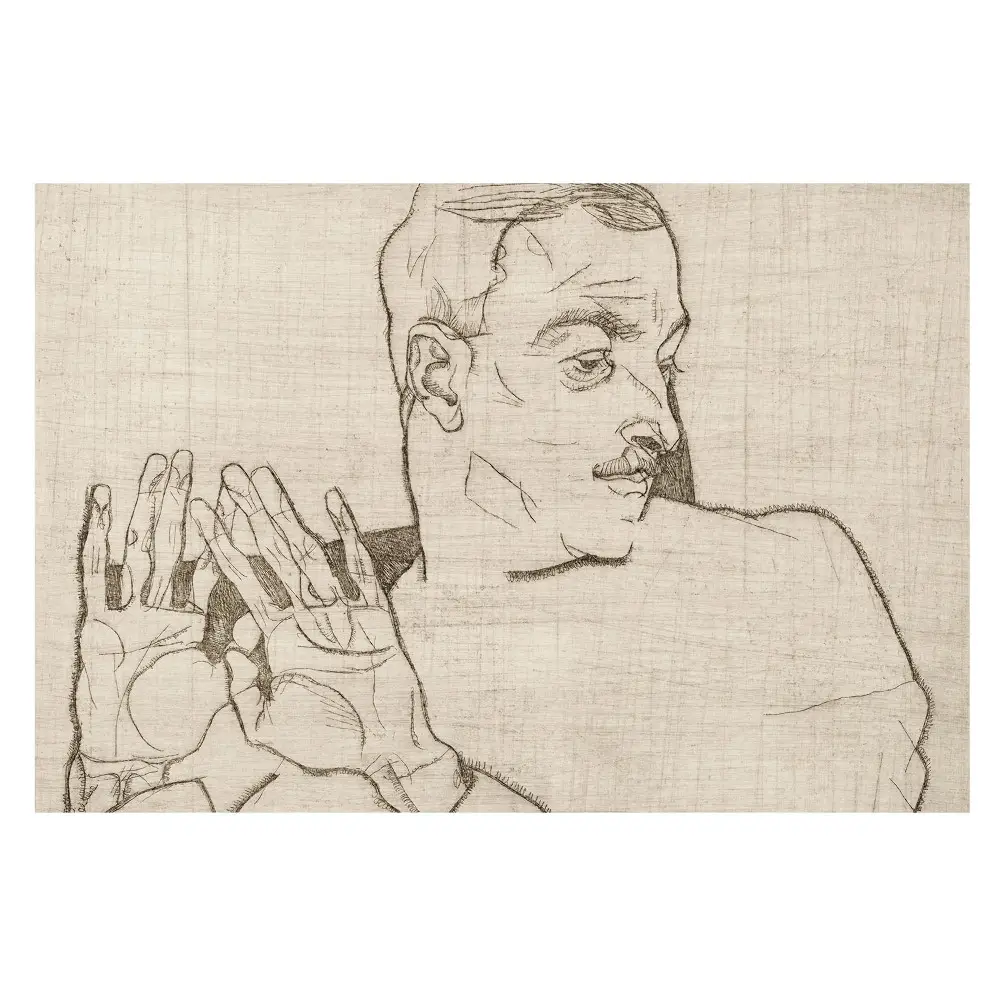 Tapeta Minimalistická skica postavy a gesta