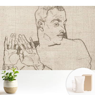 Tapeta Minimalistická skica postavy a gesta