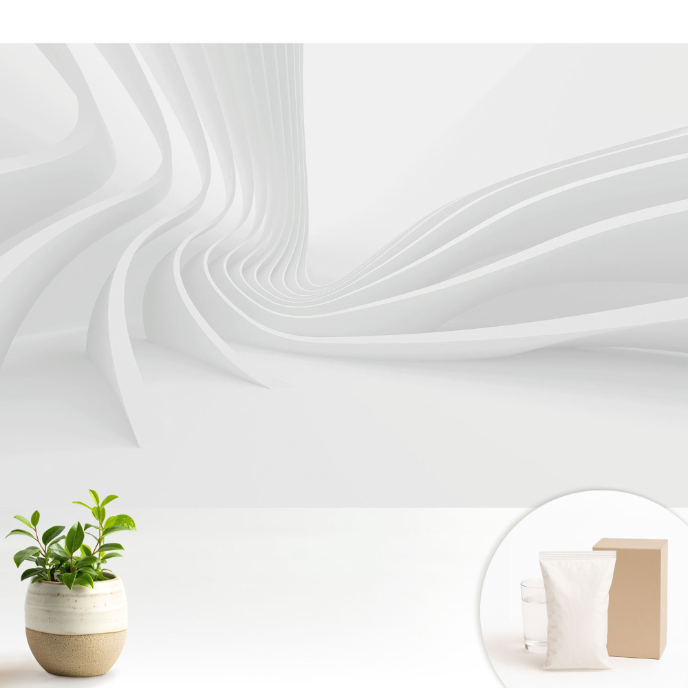 Tapeta Moderní bílé čáry v pohybu