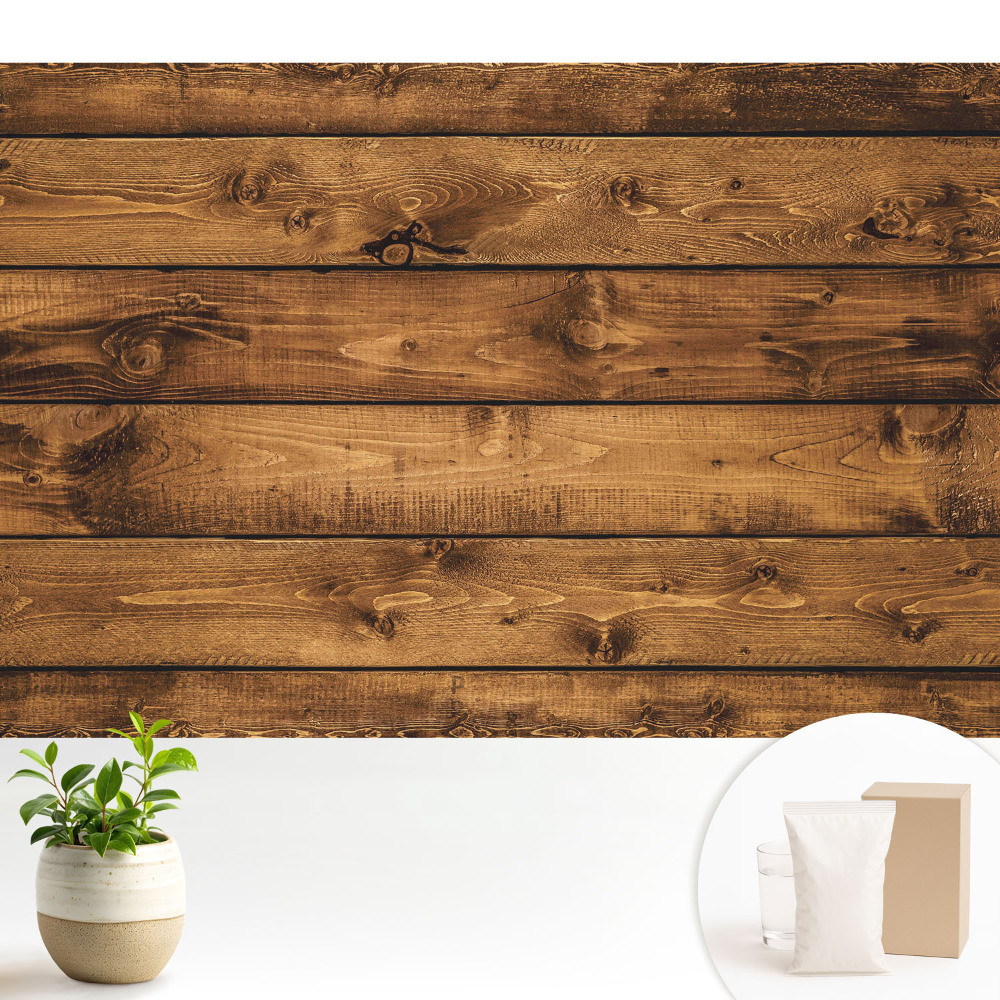 Tapeta s motivem rustikálních dřevěných prken