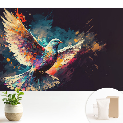 Tapeta Barevný, dynamický pták za letu