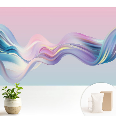 Tapeta do obyvaku Pastelová abstrakce vln