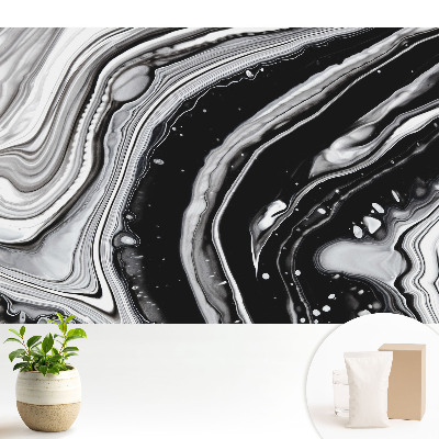 Tapeta na zeď Abstraktní čáry v odstínech šedé