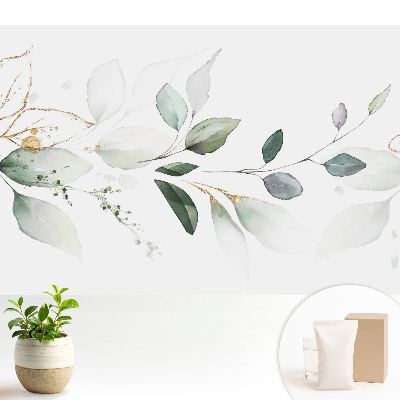 Samolepící tapeta Jemné listové kompozice v akvarelu