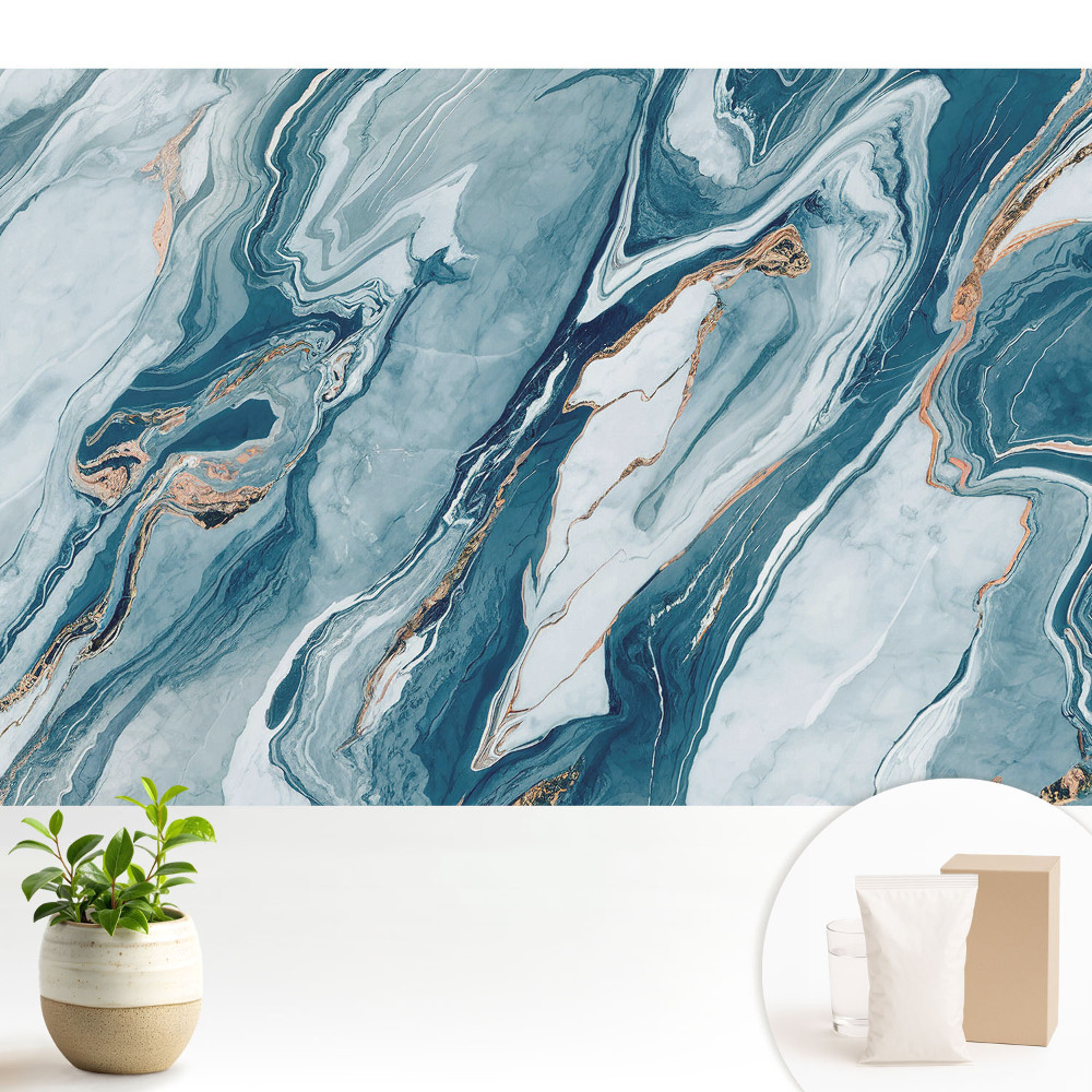 Samolepící tapeta s abstraktním vzorem mramorových linií a vln