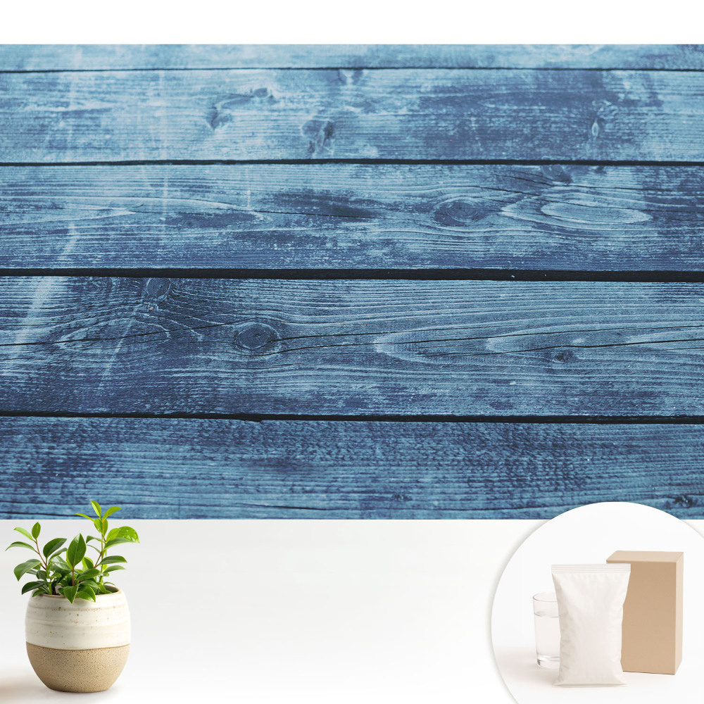 Tapeta do obývacího pokoje s motivem dřevěných desek v rustikálním stylu