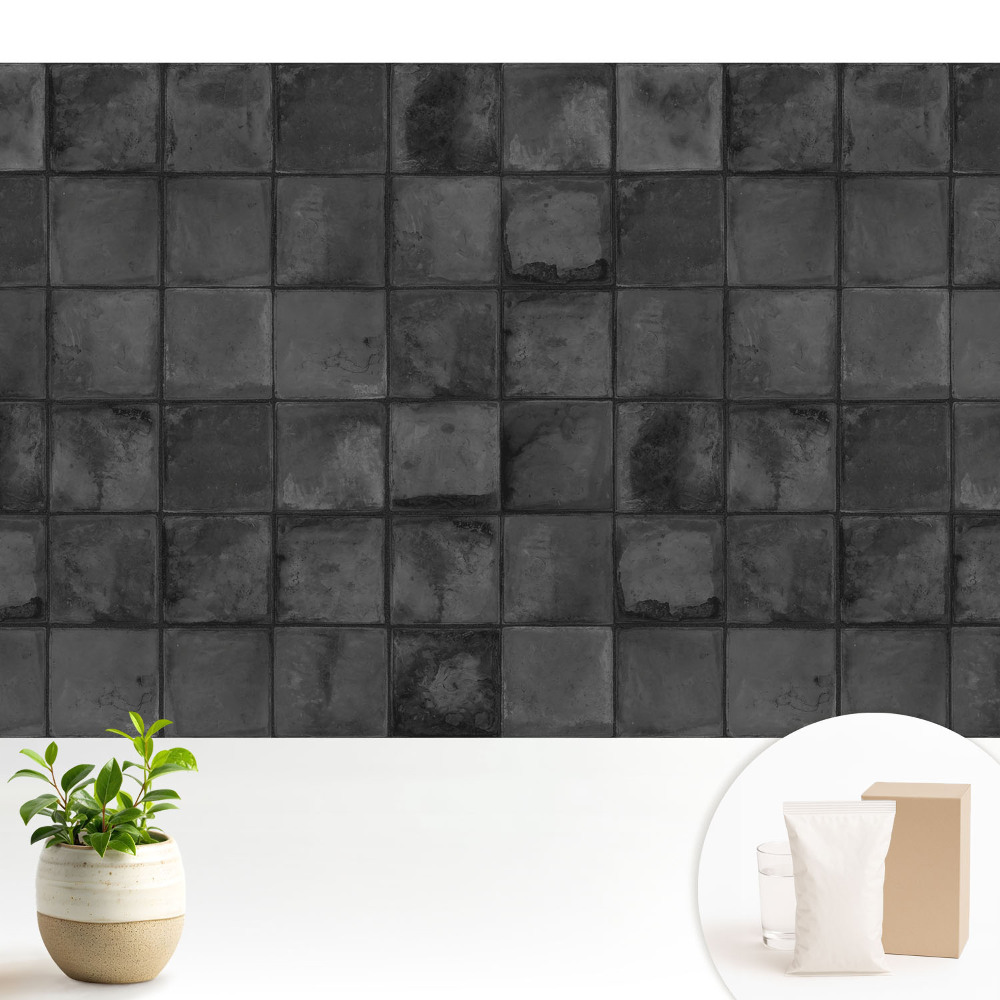 Samolepící tapeta se šedým obdélníkovým geometrickým vzorem