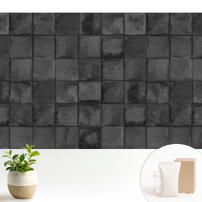 Samolepící tapeta se šedým obdélníkovým geometrickým vzorem