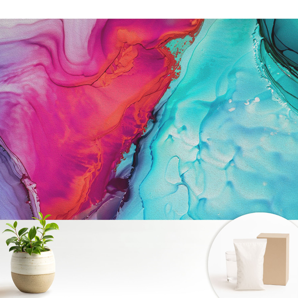 Tapeta na zeď s barevnou energetickou abstrakcí