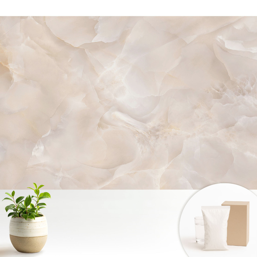 Tapeta do obývacího pokoje v moderním stylu s éterickým a decentním vzorem