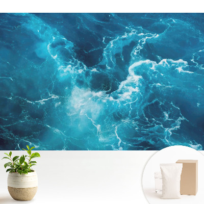 Tapeta do obývacího pokoje s motivem mořských turbulencí plných energie