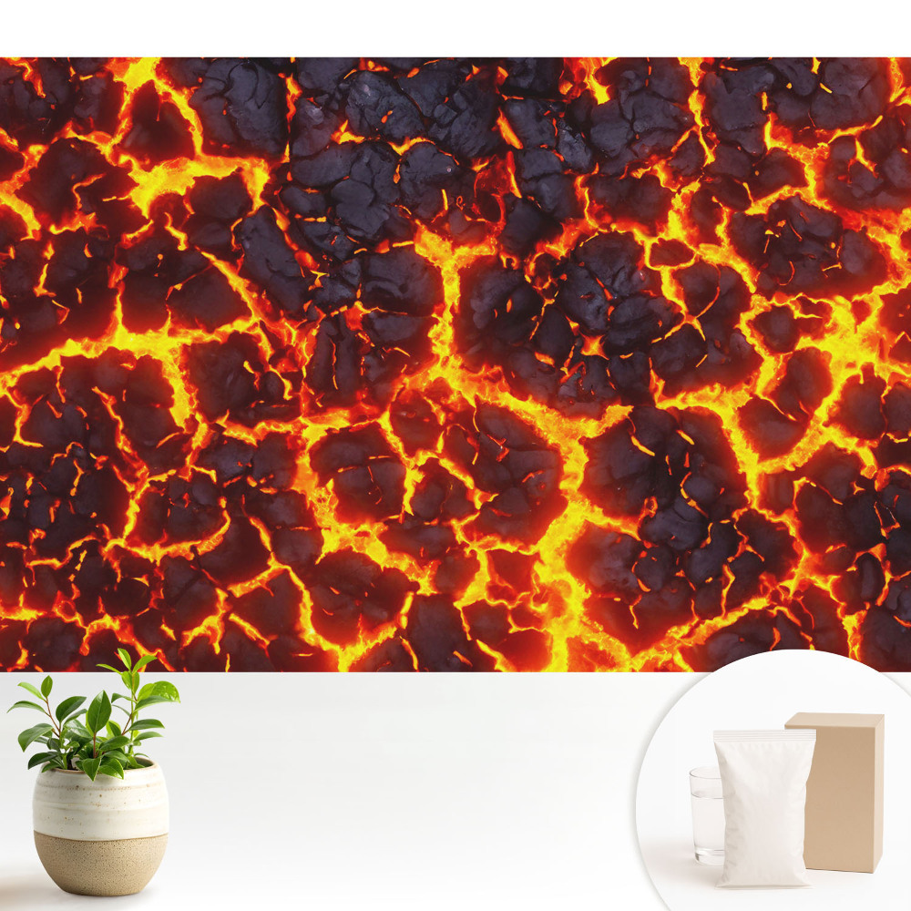 Tapeta s energickým abstraktním lávovým vzorem