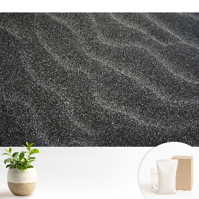 Tapeta na zeď s vlnitými čárami na tmavém pozadí