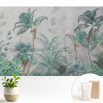 Tapeta s motivem tropických palm a listí