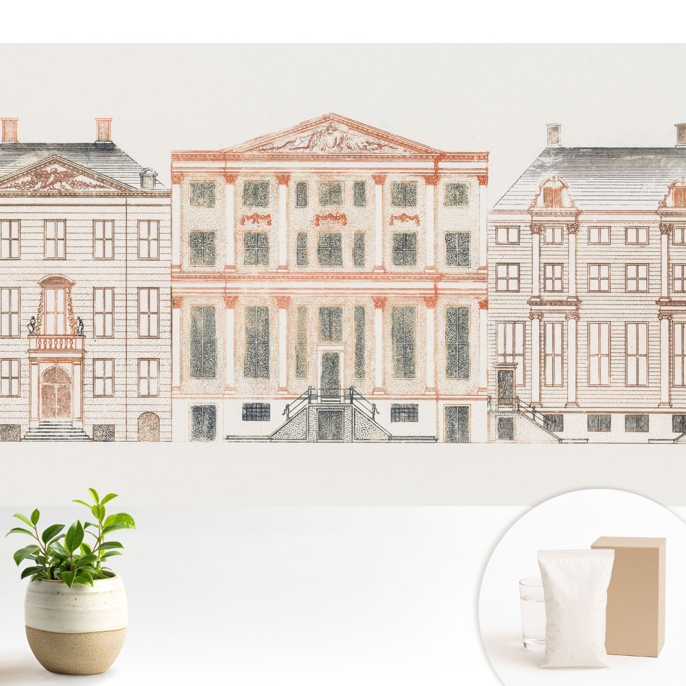 Samolepící tapeta s motivem architektonických klasických fasád