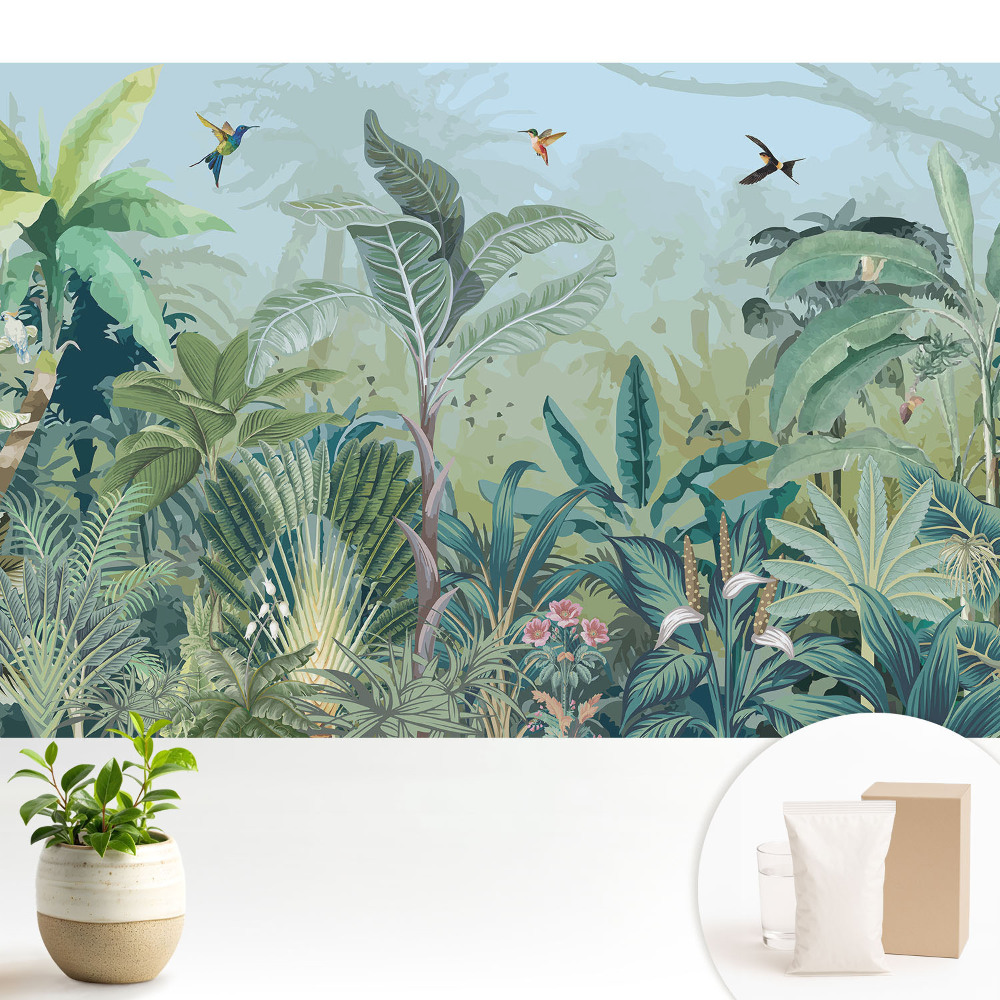 Tapeta na zeď Exotická džungle plná zeleně