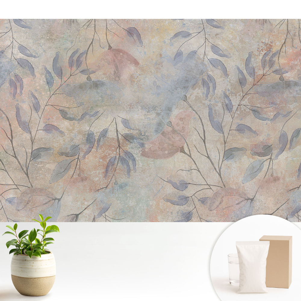 Samolepící tapeta s jemnými větvičkami a listy