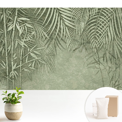 Samolepící tapeta s bambusovým motivem v zelených tónech