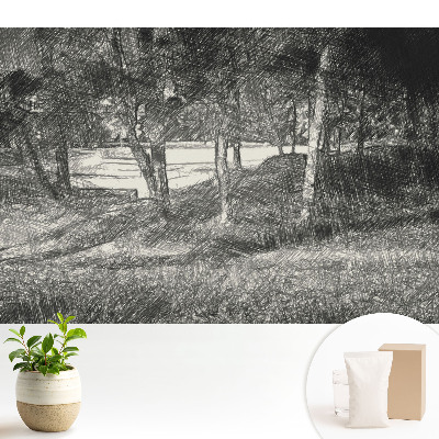 Tapeta do obyvaku Krajina strom řeka mír harmonie