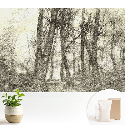 Tapeta na zeď s motivem atmosférické lesní krajiny