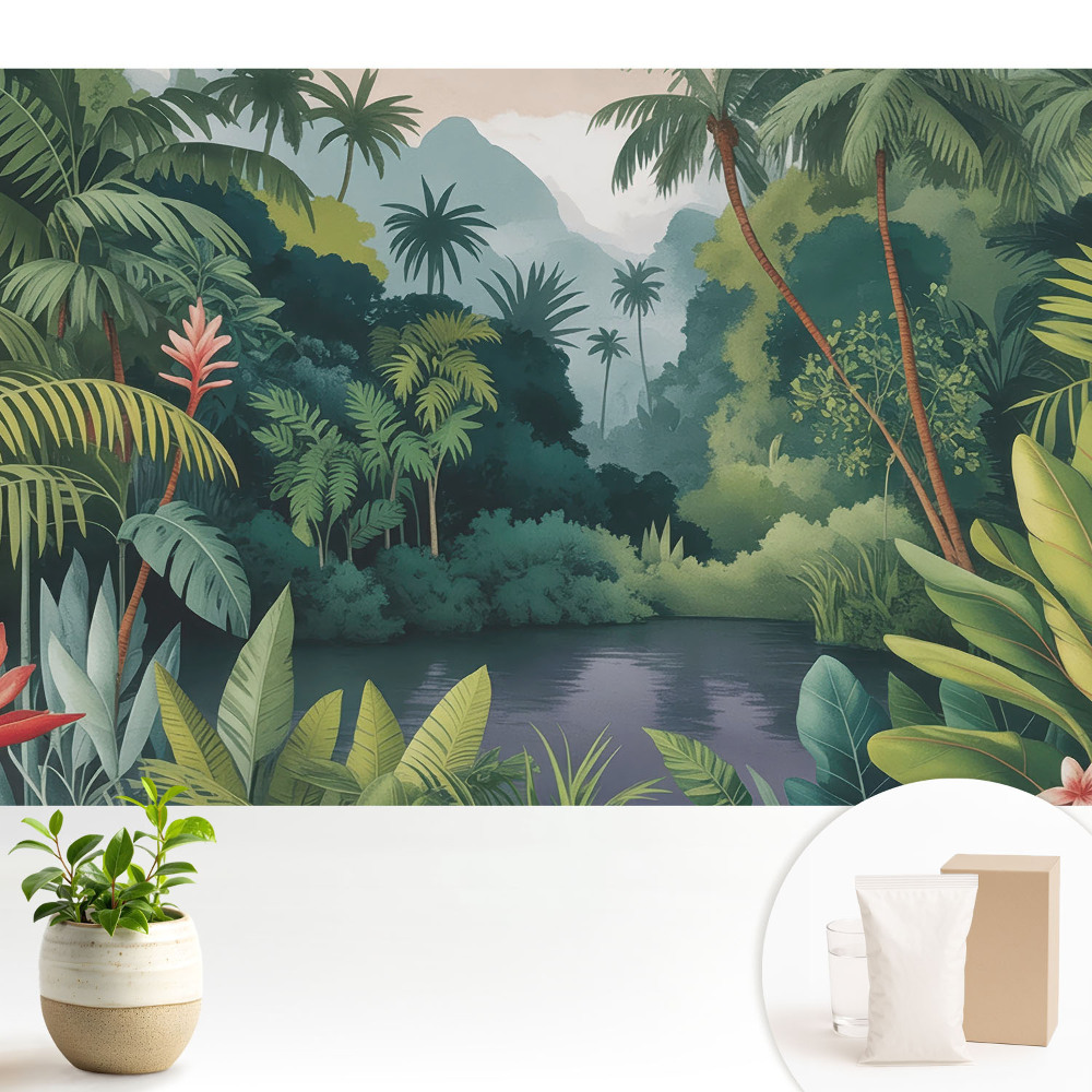 Tapeta Relaxační harmonie tropické džungle