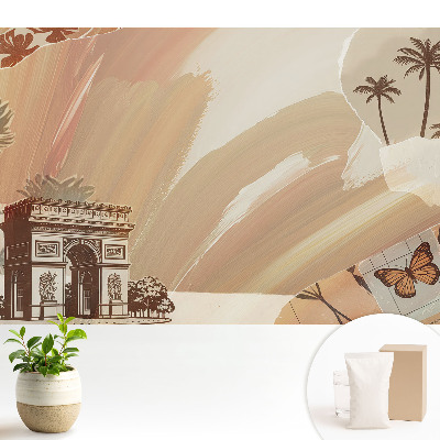 Samolepící tapeta Exotické cestovní motivy