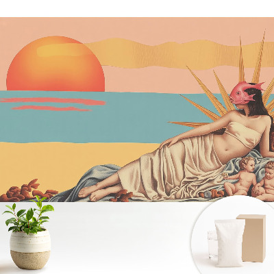 Tapeta na zeď Renesanční surrealismus pastelový západ