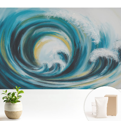 Tapeta s dynamickým vlnovým abstraktním motivem