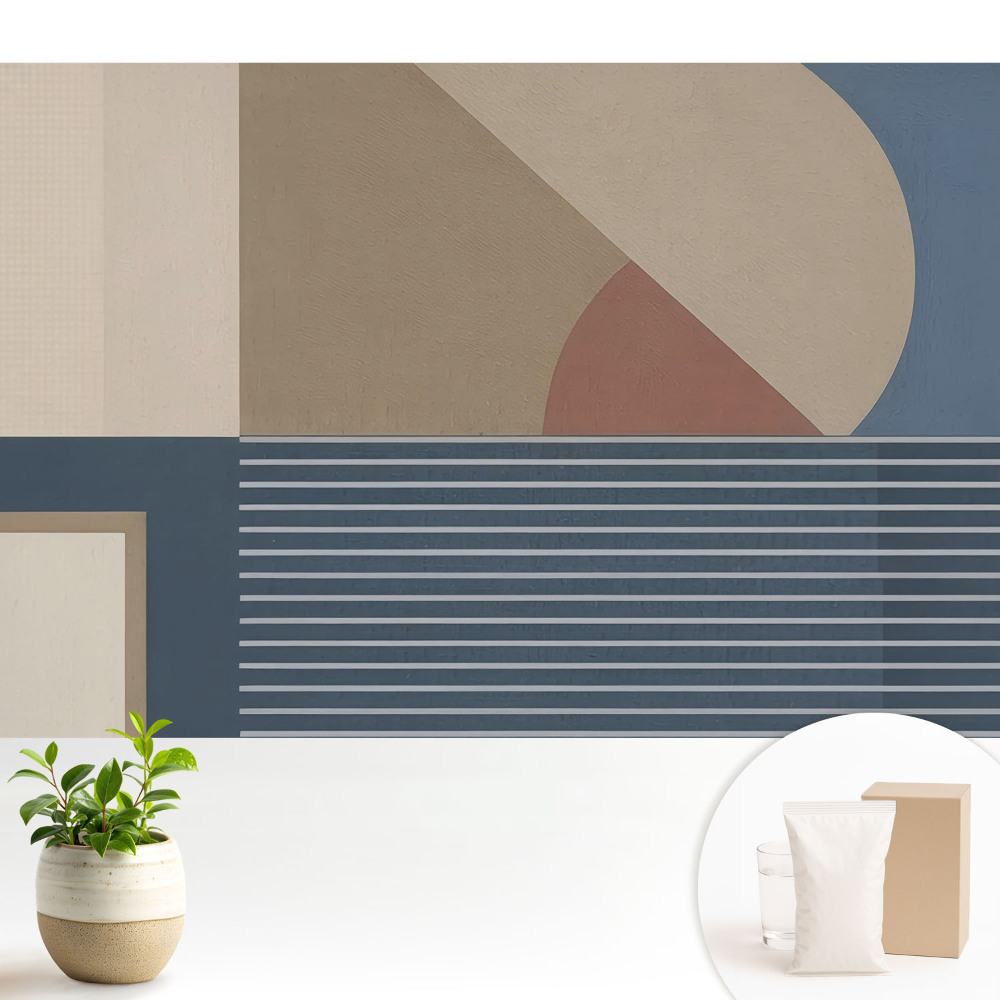 Tapeta na zeď s geometrickým minimalistickým vzorem a nádechem elegance