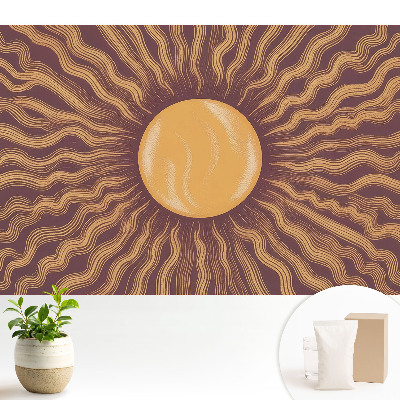 Tapeta do obyvaku Energická kompozice slunce a vln