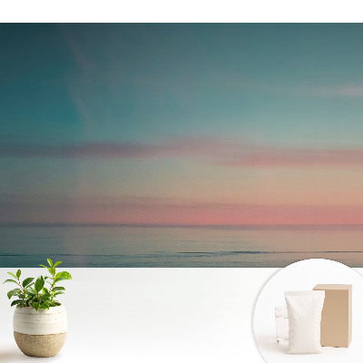 Tapeta na zeď s pastelovým horizontálním krajinářským motivem