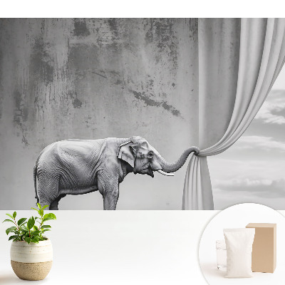 Samolepící tapeta Slon v surrealistickém světě