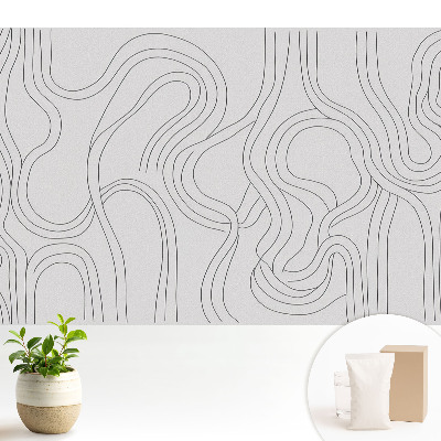 Tapeta s abstraktními organickými liniemi