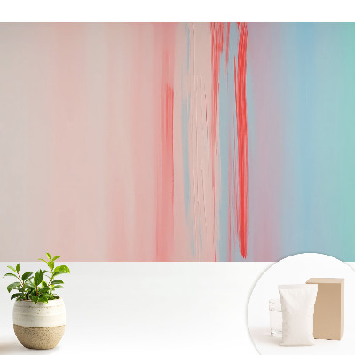 Tapeta na zeď Pastelové přechody a červená