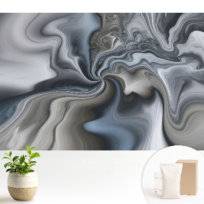 Tapeta do obýváku s abstraktním šedým vzorem