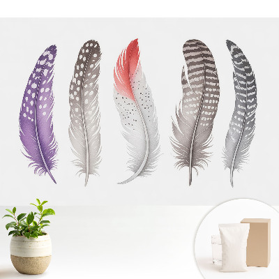 Tapeta do obyvaku Barevné peří v moderním stylu