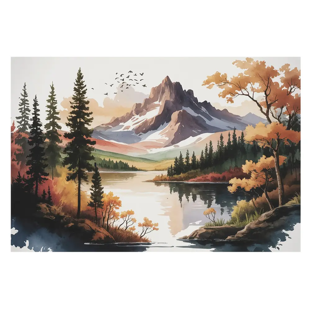 Samolepící tapeta Podzimní horské panorama