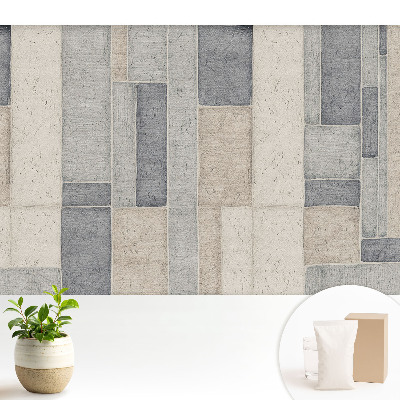 Samolepící tapeta Obdélníky v odstínech béžové a šedé