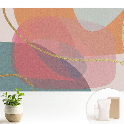 Tapeta do obyvaku Abstraktní teplé barvy