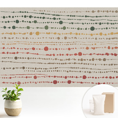 Tapeta do obyvaku Barevné čáry a tečky