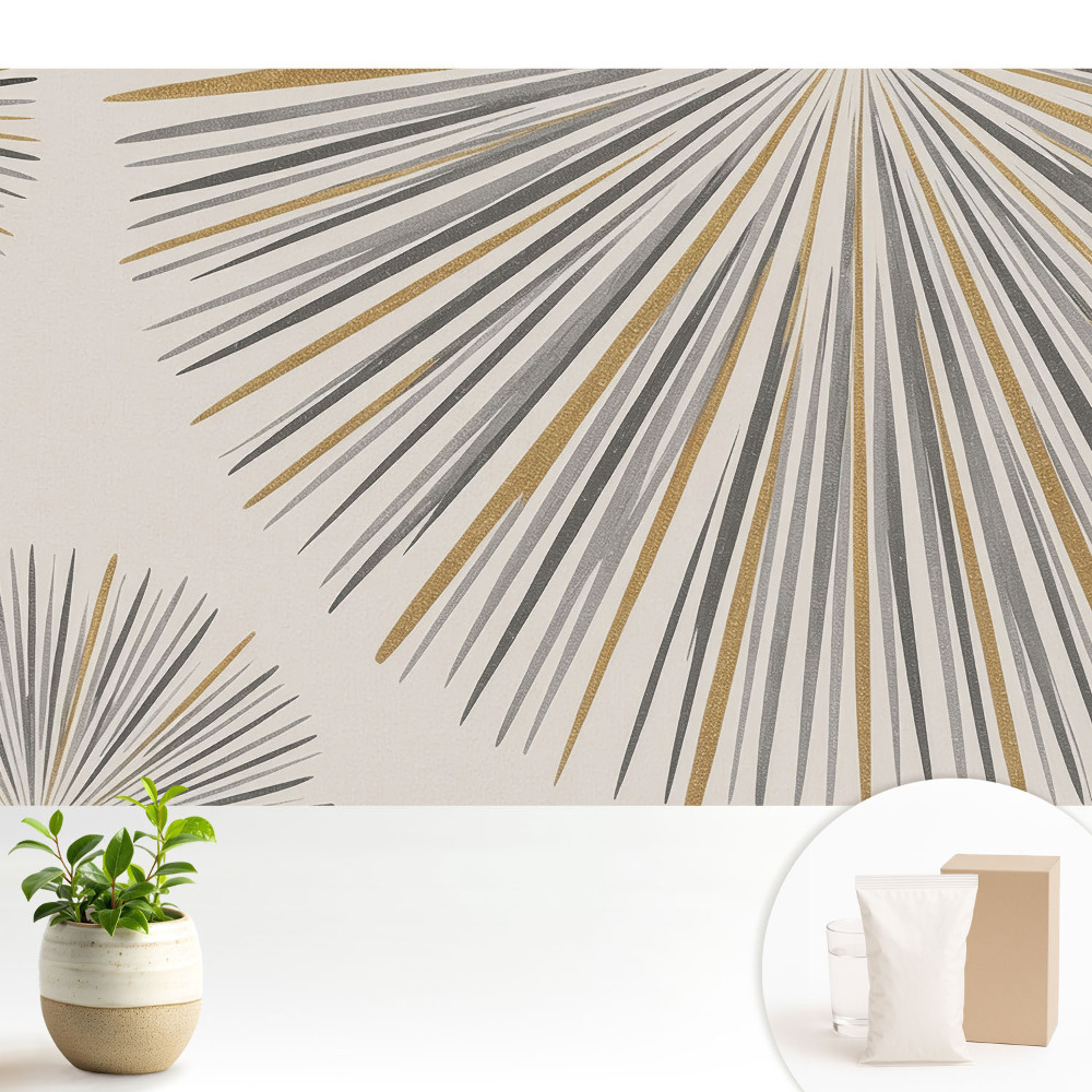 Samolepící tapeta s abstraktním vzorem vějířových linií