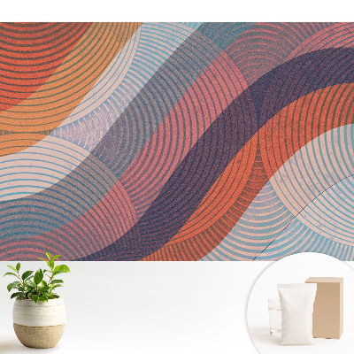 Tapeta s abstraktními barevnými vlnovkami