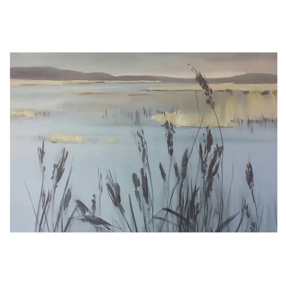 Tapeta Jezero s rákosím, reflexní prostor
