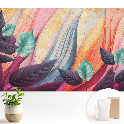 Samolepící tapeta Abstraktní pozadí s barevnými listy