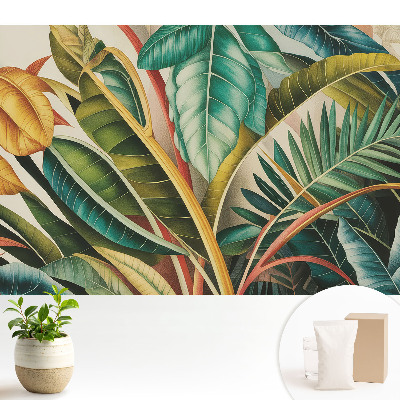 Tapeta na zeď Barevné listy v moderním stylu