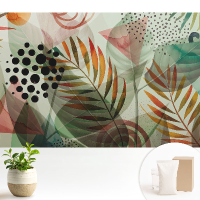 Tapeta Listy abstraktní geometrické vzory.