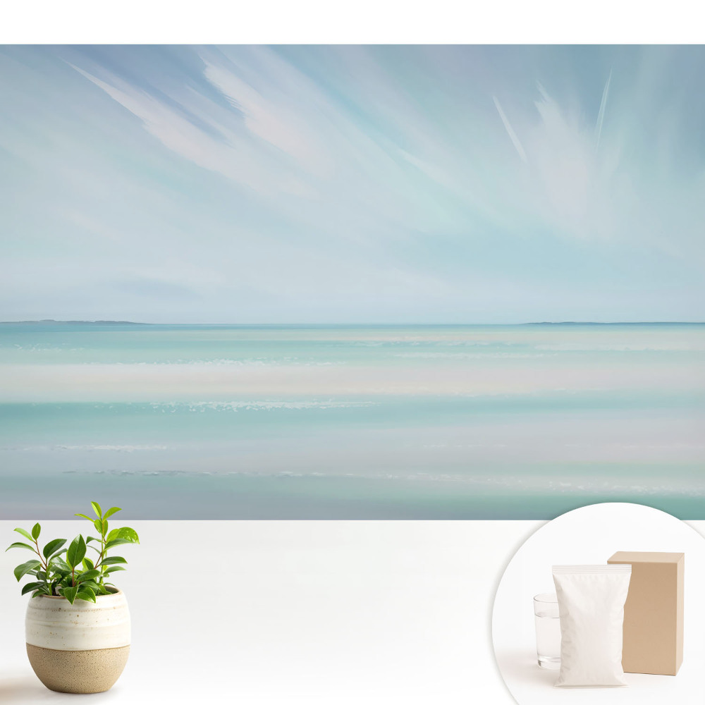 Samolepící tapeta s motivem pastelové oblohy a moře
