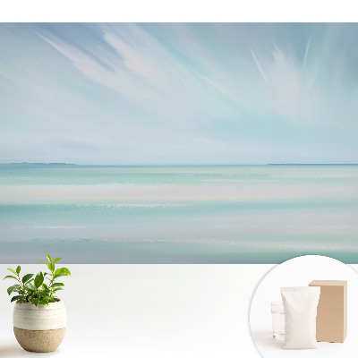 Samolepící tapeta s motivem pastelové oblohy a moře