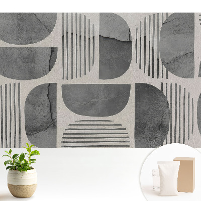 Tapeta do obyvaku Geometrické vzory, minimalistické tvary